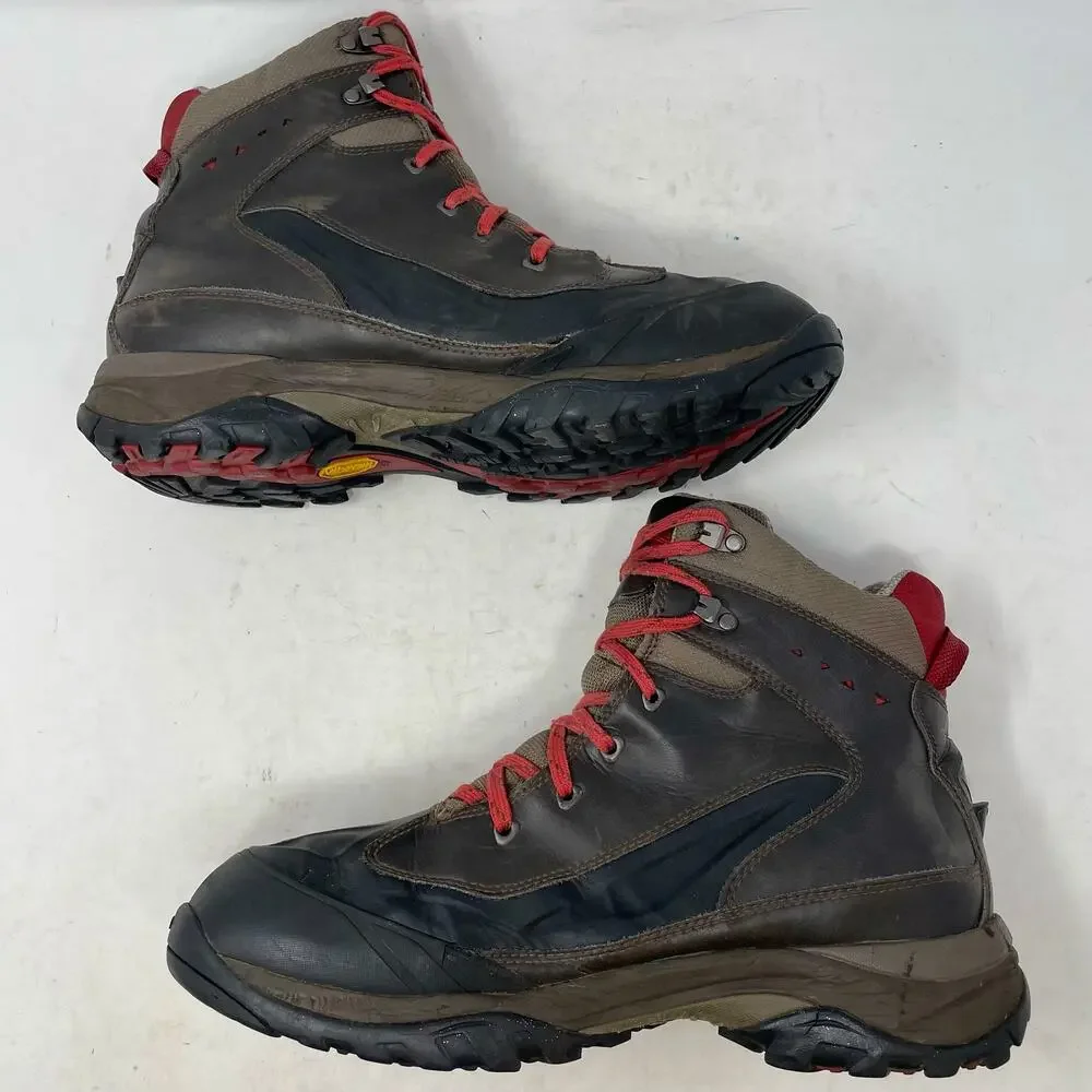 The North Face Chilkat Tech GTX Brown Leather Hiking Boots Mens Size 11